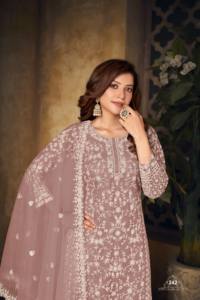 Embroidered <b>Net</b> Semi-Stitched Modern Plazzo Suit for Women-Party & Wedding Occasions - Product Image 2