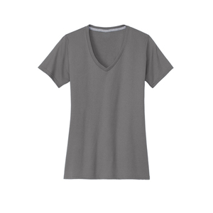 Camiseta de Cuello en V para Mujer de la Mejor Calidad, Tela Suave de Algodón y Poliéster, Manga Corta, Estilo Casual, Fabricante de Ropa OEM ODM - Product Image 1