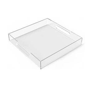 Bandeja de Servicio de Acrílico Transparente para Comer y Entretenerse, Bandeja de Acrílico Moderna para Servir Aperitivos y Bebidas - Product Image 5