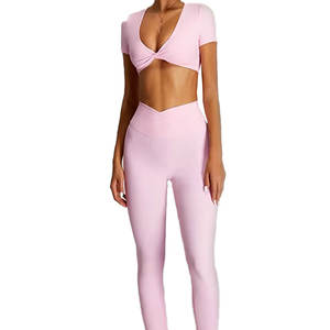 Conjunto de chándal corto de gran tamaño pesado sin cuerdas para mujer de invierno con logotipo personalizado OEM/ODM sólido informal tejido corto lavado - Product Image 3