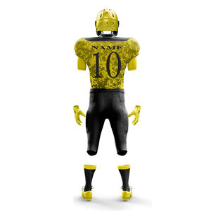 Uniforme de Fútbol Americano Personalizado de Alta Calidad a Precio de Fábrica, Talla XL, Parches Bordados Termoadhesivos, Estilo Camiseta, Venta al Por Mayor - Product Image 3