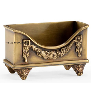 Elegante Porta Tarjetas de Metal Marrón, Moderno Soporte Redondo de Lujo para Exhibición en Oficina, Ofrecido en Grandes Cantidades al Precio Más Bajo - Product Image 3