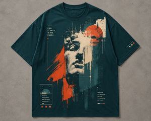 Camiseta Casual Estampada para Hombre, 100% Algodón, Manga Corta, Cuello Redondo, Corte Regular, Tejido Jersey Transpirable, Diseño Frontal con Estampado Digital - Product Image 5