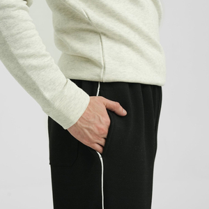 กางเกงสเวตเตอร์ผ้าฝ้ายหลายสีสำหรับผู้ชายกางเกงลำลองขายาวมีกระเป๋าเอวกลางปรับแต่งโลโก้ได้ตามต้องการ - Product Image 1