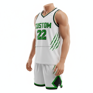 Uniforme de Baloncesto Masculino Reflectante Personalizado OEM al por Mayor - Product Image 6