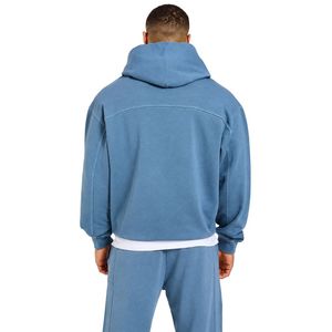 Mens Light Blue Hoodie Tracksuit <b>Set</b> <b>Matching</b> Sweatpants <b>Jogger</b> Pants Two Piece Casual Sportswear Streetwear Pullover Hooded - Product Image 4