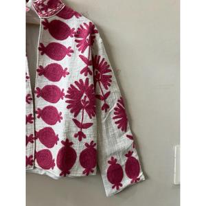 Beautiful TNT Suzani Embroidered Cotton Eco-Friendly Bohemian Festival Wear Statement <b>Jacket</b>-Gift Her - Product Image 4