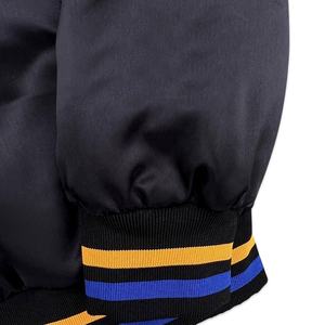 Blouson Bomber en Satin 100% Polyester pour Homme, Vente en Gros, Haute Qualité, Col Montant à Carreaux Personnalisé, Imperméable, Hiver - Product Image 6