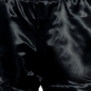 Pantalones Cortos de Boxeo de Seda Negros para Mujer, Corte Holgado, Elásticos, Ropa de Artes Marciales, Talla Adulto - Product Image 6