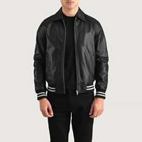 Veste universitaire personnalisée en cuir véritable coupe-vent et respirante, style Letterman, pour le baseball universitaire, fabrication sur mesure, vente en gros, logo personnalisé