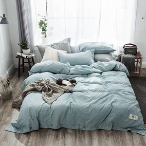 Ensemble de couette gris à carreaux au design minimaliste avec taies d'oreiller, literie simple et moderne pour la maison - Product Image 5