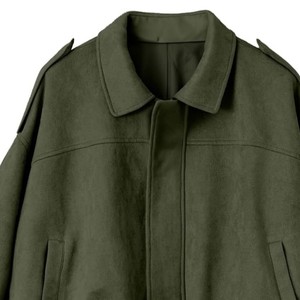 Veste bomber en cuir de vache brodée pour femmes Lenova Industries, fermeture éclair, col montant, imperméable, style décontracté automne/hiver - Product Image 6