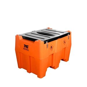 Serbatoio Carburante Diesel da 116 Galloni con Cinghia a Cricchetto, Pompa da 15 GPM Integrata, Coperchio Bloccabile e Design a Parete Singola Rinforzata - TMG DF - Product Image 1