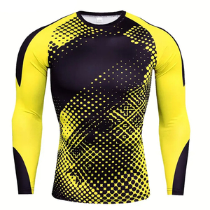 Custom Clothing Rush Guard Sun Protection Clothing Men Compression Shirt Men Rash Guard Compression Shirts - Product Image 1