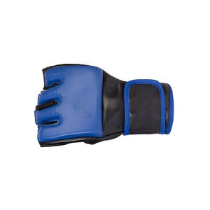 Guantes de MMA de cuero PU duradero para entrenamiento, sparring, medio dedo y fitness, guantes de combate con logo personalizado, fabricante mayorista - Product Image 3