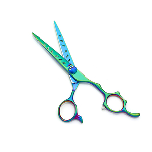 Professional Hair Cutting Salon Scissors Titanium Japan Steel 440c Beauty Hairdressing <b>Barber</b> Shears <b>Set</b> With Customized Brandin - Product Image 1