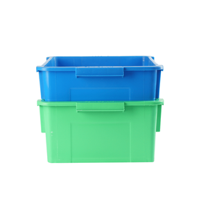 Contenedor de Almacenamiento de Plástico Rectangular Apilable Ecológico, Impresión por Transferencia de Calor, Grosor de 4 mm, Verde Azul, PP, Contenedor Doméstico - Product Image 6
