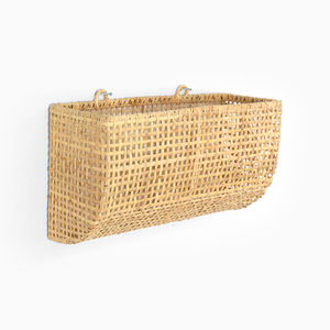 High quality <b>wall</b> mounted laundry <b>baskets</b> wholesale cost functional rattan <b>storage</b> <b>basket</b> organizer - Product Image 4