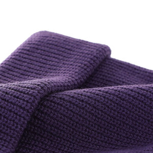 Bonnet en tricot noir et blanc personnalisé avec revers, en coton premium, ajustable, pour sports d'hiver, OEM ODM, marque privée KRAVEN SPORTS - Product Image 5