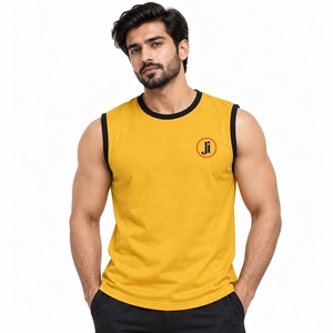 Camiseta sin mangas transpirable para hombre, ropa deportiva de primera calidad, tela ligera, ajuste atlético cómodo, adecuado para Fitness - Product Image 4