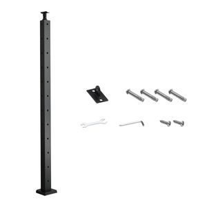 Palo per Ringhiera Angolare a L da 42x1x2 Pollici con Fori Pre-Forati in Acciaio Inossidabile, Dispositivo di Assistenza per Ringhiere Orizzontali - Product Image 1