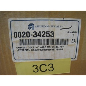 AMAT 0020-34253 ท่อระบายอากาศ กว้าง 14 นิ้ว, EXH ENCL. "ที" - ผู้จัดจำหน่ายอุปกรณ์และอะไหล่เซมิคอนดักเตอร์ระดับโลกที่เชื่อถือได้ - Product Image 6