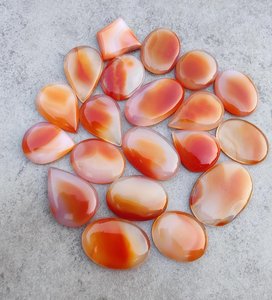 Cabochons en onyx naturel AA+ ovales, lot de 20, vente en gros pour la création de bijoux - Product Image 1