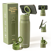 Bouteille d'eau la plus vendue, plusieurs tailles, bouteille isotherme, anti-fuite, en acier inoxydable, avec couvercle magnétique
