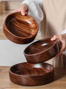 Cuenco de madera artesanal estilo árabe, diseño minimalista, sin recubrimiento, para servir comida, regalo, cuencos de cocina - Product Image 6