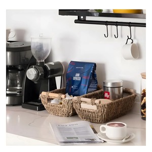 Juego de 2 cestas de almacenamiento de mimbre tejidas a mano, cesta de almacenamiento hecha a mano, venta al por mayor, ecológica, hecha en Vietnam - Product Image 3