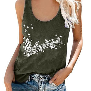 Top de Tirantes Personalizado para Mujer, Proveedor Directo, Top sin Mangas para Mujer, Informal/Nuevo, Venta al por Mayor, Logotipo Personalizado, Tops de Moda para Mujer - Product Image 1