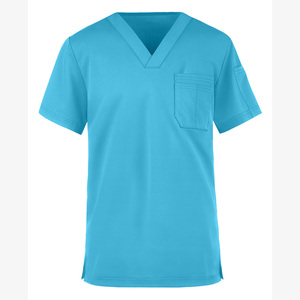 Blouses médicales unisexes pour infirmières, médecins et ambulanciers – Écologiques, en satin tricoté, avec détection d'aiguilles – Vêtements professionnels pour hôpitaux - Product Image 3
