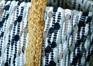 Bolso de mano grande de yute y algodón tejido a mano, estilo bohemio, multicolor, de última tendencia para mujer, 2026 - Product Image 2