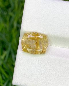 Cuarzo Rutilado Dorado Natural, Gema Facetada de Forma Elegante, Piedra Suelta para Joyería, Venta al por Mayor, ZUBEDA GEMS JEWELLRY Third - Product Image 3