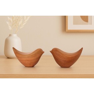 Sculpture d'oiseau artisanale en bois d'acacia Aqdus Saleem |   Art minimaliste |   Écologique et durable |   Présentoir de table |   Vente en gros - Product Image 2