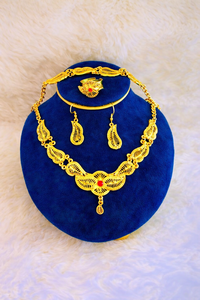 2024 Best Buy Ready Ship 24K chapado en oro Estilo Vintage conjunto de joyería de moda fabricante indio inspirado Comoras Mayotte-cobre - Product Image 4