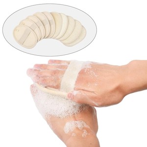 Natural Loofah Bath Sponge with Flexible Plant Fiber Mesh and Carefully Finished Woven Border Design Reusable Household - Product Image 6