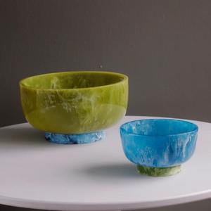Tazón para Servir Sopa de Resina de Color, Ecológico, Pulido Artesanalmente, Diseño Moderno, Ideal para Regalos de Boda - Product Image 2