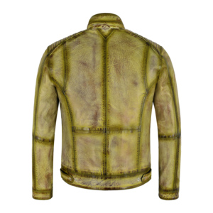 Chaqueta de Motociclista Personalizada para Hombre, de Cuero Napa de Oveja Genuino, Estilo Vintage Encerado, Chaqueta de Cuero para Motociclista con Aspecto Desgastado, Marca Privada, Venta al Por Mayor - Product Image 3