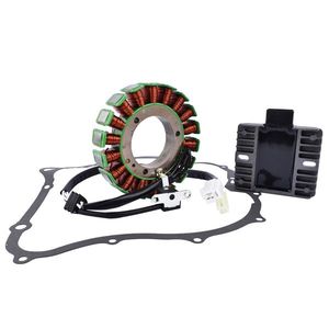 Regolatore Raddrizzatore Statore in Alluminio con Guarnizione per Yamaha V Star 1100 XVS1100 Modello 2003-2009, Nuovo - Product Image 6