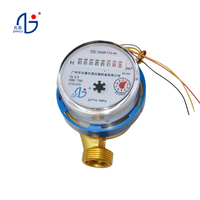 Meter Air Dingin Tipe Basah Brass DN15 Single Jet dengan Output Pulsa IP68 OEM untuk Pembacaan Jarak Jauh di Hunian