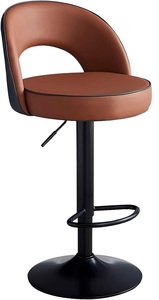 Modern Nordic Black Adjustable Bar <b>Stool</b> for Home Bar Simple Black Finish Counter Height Bar Chair - Product Image 4