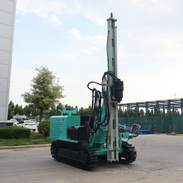 Crawler Type Solar Photovoltaic Drilling Machine Hydraulic Pile Driving Rig