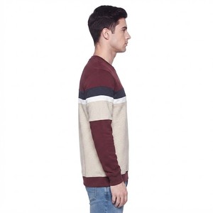 เสื้อสเวตเชิ้ตแขนยาวทรงปกติสำหรับผู้ชาย คอวี แต่งสีตัดกัน สไตล์ลำลอง ใส่ได้ทุกวันในช่วงฤดูใบไม้ร่วง - Product Image 3