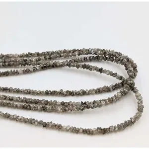 Perles de diamant brut naturel non taillé de qualité AAA+, couleur champagne, perles de diamant non taillées - Product Image 3