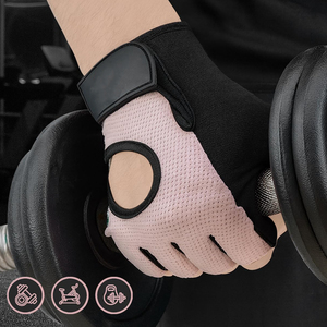 Guantes de Gimnasio para Levantamiento de Pesas al por Mayor, Guantes de Powerlifting con Agarre de Silicona Antideslizante, Transpirables, para Entrenamiento Físico y Culturismo - Product Image 2