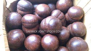 ชามกะลามะพร้าวแบบเป็นชุด ชามมะพร้าวย่อยสลายได้สำหรับไอศกรีม ผลไม้ อาหาร ภาชนะเสิร์ฟบนโต๊ะอาหาร รับผลิตแบบ OEM แบรนด์ส่วนตัว - Product Image 5