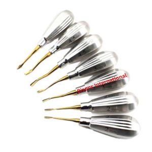 Bisons ชุดลิฟต์หรูหราแบบแมนนวลเครื่องมือผ่าตัดถอนฟัน7ชิ้น - Product Image 4