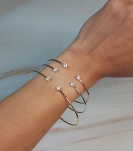 0.40 CT Lab Grown Diamond Tennis <b>Bangle</b> <b>Bracelet</b> in 18K Gold | IGI Certified Luxury Trendy Bridal Jewelry for Women - Product Image 5
