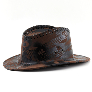 Vintage Wide Brim Cowboy <b>Hat</b> for Men and Women Western Ranch Rodeo Outdoor Fashion Classic Country Style Cap - Product Image 4
